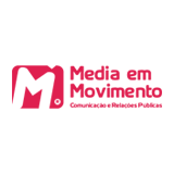 Logótipo Media em Movimento Comunicação e Relações Públicas