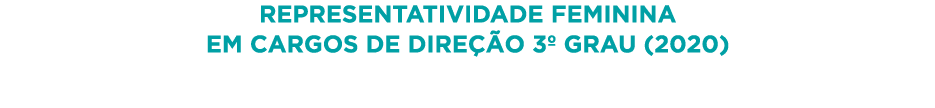 Representatividade feminina em cargos de direção 3  Grau (2020)