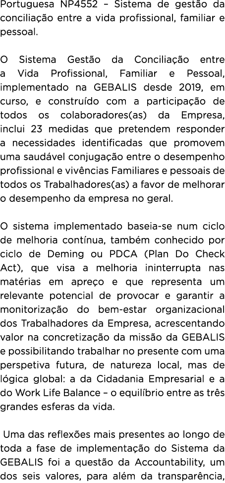 Portuguesa NP4552 – Sistema de gest o da concilia o entre a vida profissional, familiar e pessoal. O Sistema Gest o ...