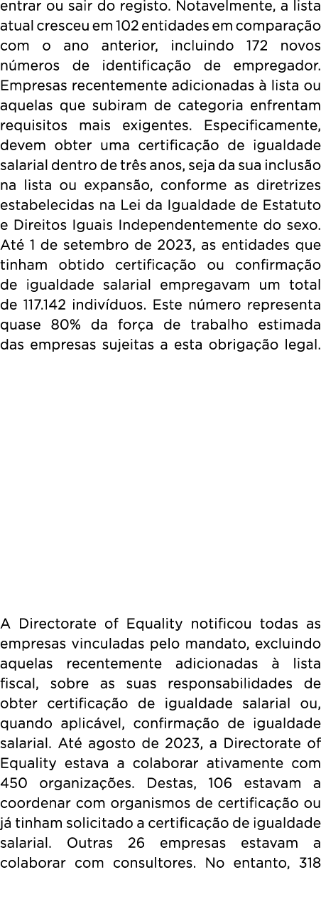 entrar ou sair do registo. Notavelmente, a lista atual cresceu em 102 entidades em compara o com o ano anterior, inc...